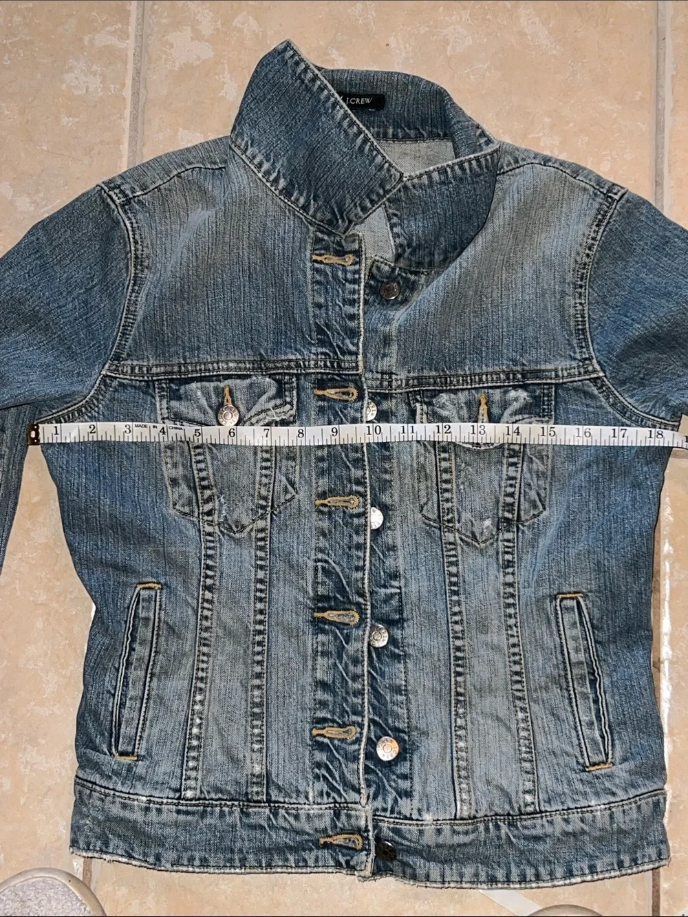 J. Crew Y2K Denim Jacket - Women's Casual Button-Up